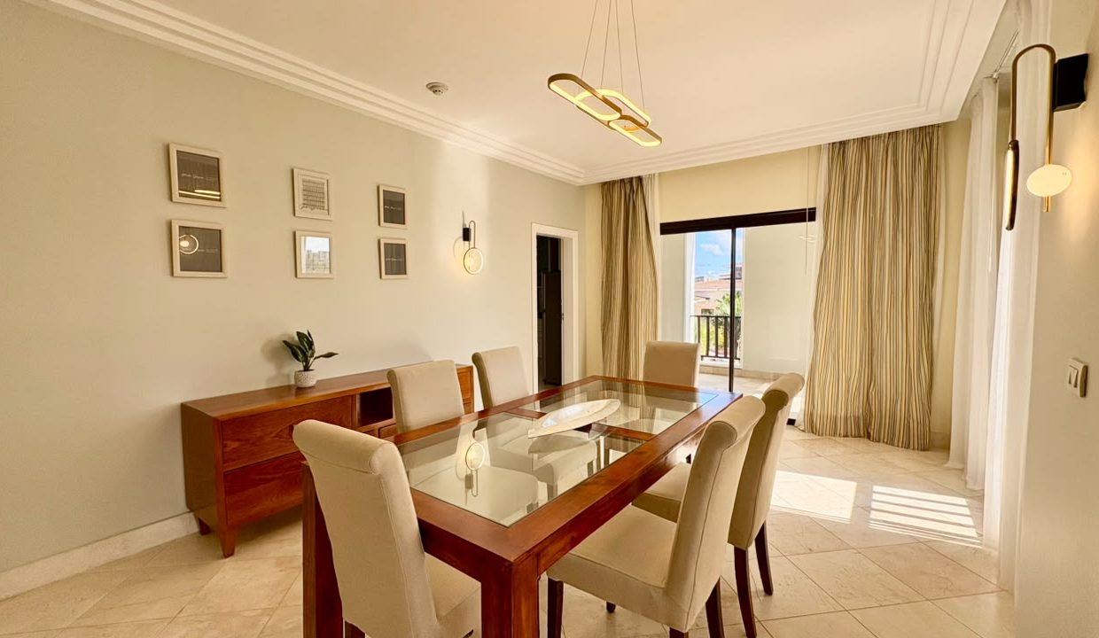 3-Bedroom Cap Cana Marina-View Condo — Living Room