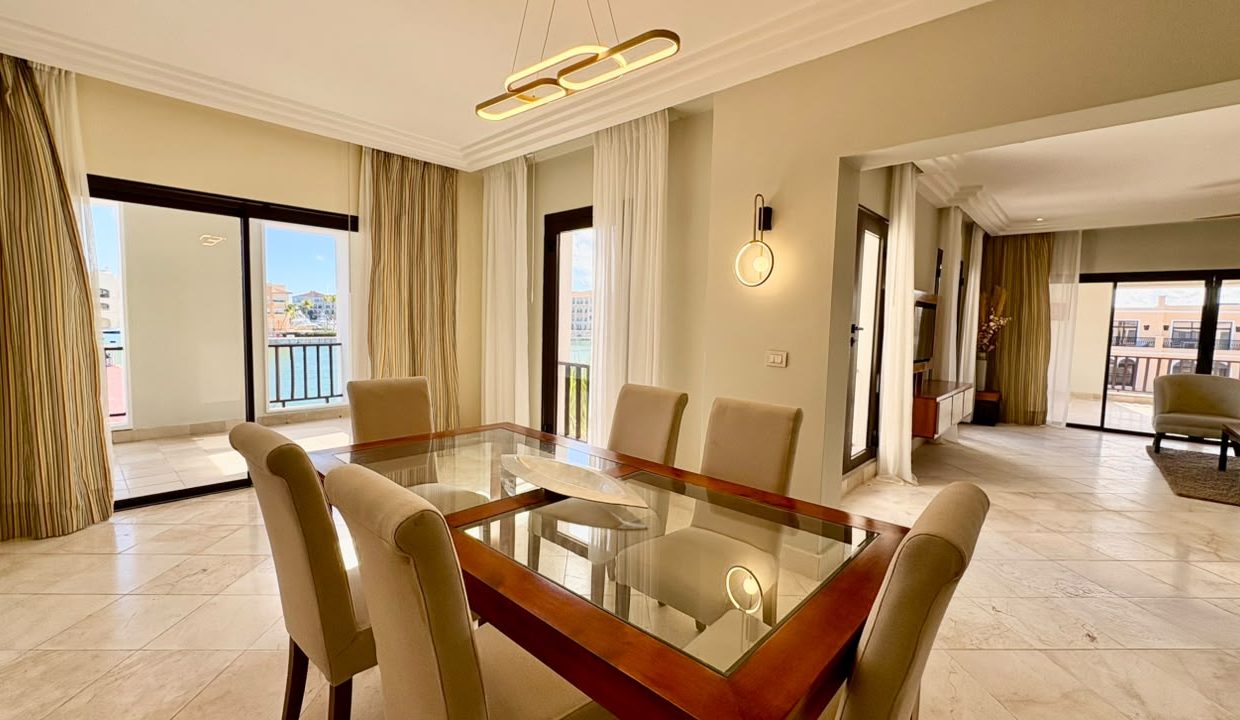 3-Bedroom Cap Cana Marina-View Condo — Living Room